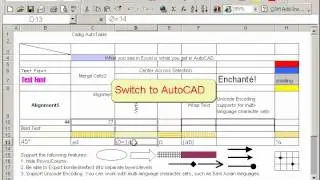 How to link the Excel cells to AutoCAD fields