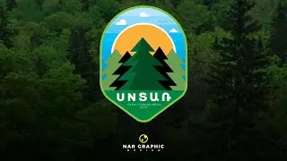 Forest Sticker Design/Adobe Illustrator Tutorial (Speed Art)