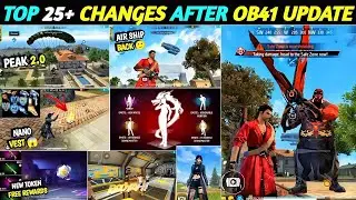 Top 25+ Shoking Changes After Ob 41 Update ADVANCE SERVER / New Update In FreeFire #part2