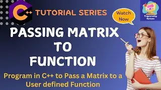 Passing 2D Array to a Function in C++ | Explained with Example
