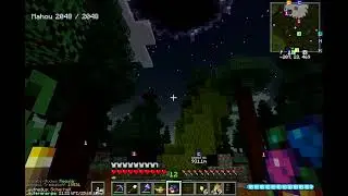 Minecraft В высокогорье посадил волшебные бобы, из которых выросло растение до заоблачных коттеджей