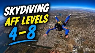 Come Skydiving With Me! AFF Levels 4-8 - VLOG