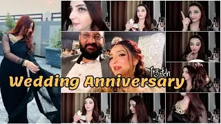 GRWM Black Saree Look on my Wedding Anniversary 💄Glam Makeup Tutorial Jewelry Shoes & Everything