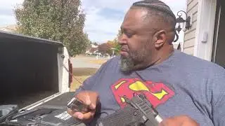 UNBOXING STACCATO P 9MM ON BACK OF THE TRUCK!