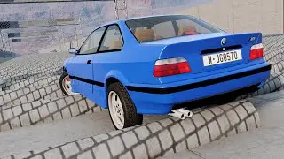 Epic Suspension Test on Speed Bumps! The Field of Speed Bumps #11 - Super Test BeamNG drive