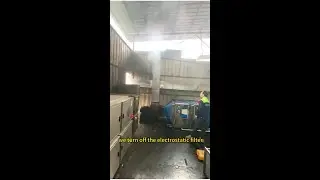 Food processing boiler fume smoke purification system