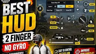 Best PUBG Mobile HUD for 2 Finger Players | No Gyroscope | Beginner Guide 2026