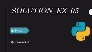 Solution of Exercise_05|| How to Print Escape Character|| Python in Hindi