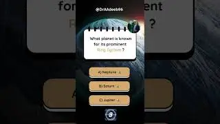What planet is known for it’s prominent ring system ? 🪐 #draadeeb