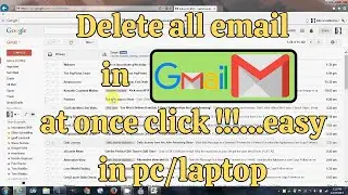 How to delete all mails in Gmail at once || How to delete Gmail messages all at once ✅