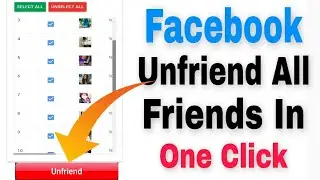 HOW TO UNFRIEND ALL FACEBOOK FRIENDS IN ONE CLICK || DELETE OR REMOVE ALL FACEBOOK FRIENDS