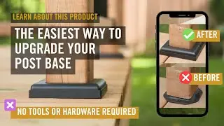 Upgrade the look of your post bases | No tools or hardware needed | Learn About Our Product: ADPBS