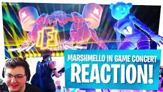 FIRST LOOK at the MARSHMELLO CONCERT in FORTNITE'S PLEASANT PARK - LIVE REACTIONS