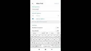 How to create Telegram Poll | Telegram | 