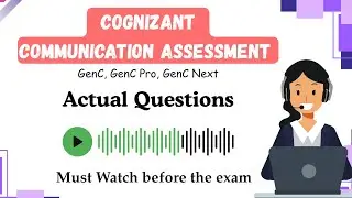Cognizant Communication Assessment 2026 || Updated Pattern Actual Questions || GenC, GenC Pro, Next