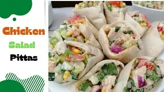 Delicious Chicken Salad Pitas|Healthy chicken salad|Back To School Recipes|Collaboration