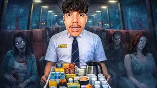 I work NIGHT in the HORROR BUS 😱