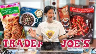Let's cook an entire Korean meal from Trader Joe's!