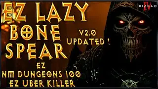 UPDATED ! S2 LAZY Bone Spear ! Build Guide Diablo 4 Necromancer
