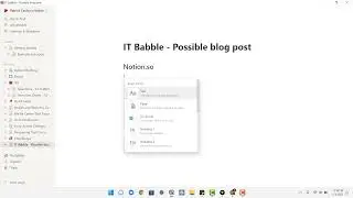 Notion Shortcut keys