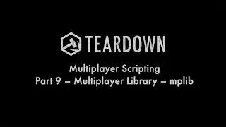 Multiplayer Scripting Part 9 - Multiplayer Library - mplib