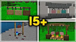 15+ HANGING SIGN Build Hacks & Ideas | Minecraft 1.20 🕹️