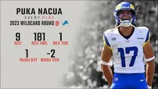 Puka Nacua Wildcard Round Replay: Every Target, Catch, and Run @ Detroit Lions