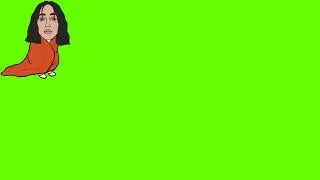 Noah Cyrus With A Blanket Green Screen