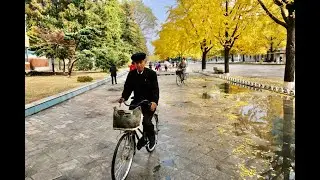 Cycling on the North Korean border