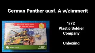 German Panther Auf. A w/zimmerit 1/72 Plastic Soldier Company Unboxing