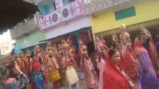 भागवत कथा की कलश सोभा यात्रा❤ #bhagwatkatha #mathura #vrindavan