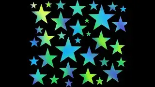 Blended colors with shape pattern