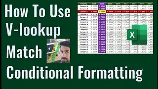 How to Use Vlookup | How To Use Vlookup-Match Function | conditional Formatting | @technojeevan