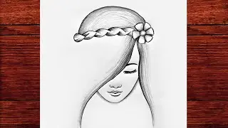 Kolay Üzgün Kız Çizimi - Güzel Kız Nasıl Çizilir - Karakalem Çizimleri 2023 ( Easy Girl Drawing )