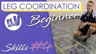 10 Beginner 🦵 LEG COORDINATION SKILLS - AGILITY LADDER * FUN SKILLS for KIDS * #4