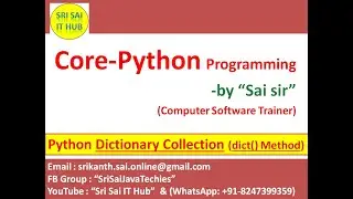 Python Dictionary Collection with dict() Method | Python dict collection | Python Collections | 