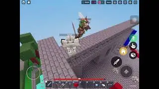 this guy was scared | Roblox Bedwars