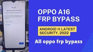 OPPO A16 frp Bypass . All oppo frp bypass , latest method 2022 android 11