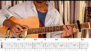 Justin Bieber - Cold Water / Fingerstyle Guitar lesson (Tutorial) How to Play TABS.