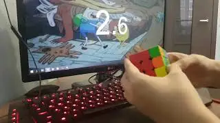 Сбор кубику 3х3х3 за 15 секунд.