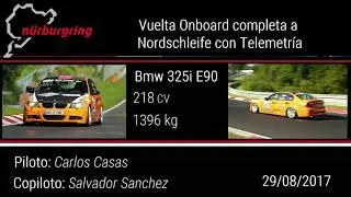 Vuelta completa a Nordschleife con Bmw 325i E90 y telemetría