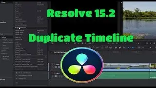 Resolve 15.2 | Duplicate Timeline