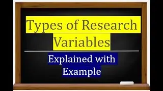 Types of Research Variables | An Overview of the Different Types | Academic Research