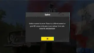 unable to connect to server.please try a different network or grant WiFi access to the game in your