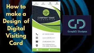 How to make a Digital Visiting / Business Card using CorelDRAW X7 64-bit...... #sampledesign
