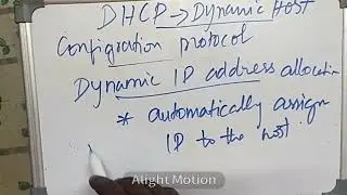 DHCP in computer networks, dynamic host configuration protocol