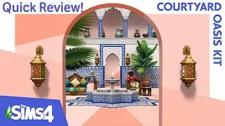 The Sims 4 Courtyard Oasis Kit review in less than 60 seconds #Shorts