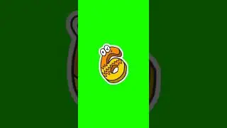 Countdown numbers from 10-1 funny 3d effect text with sound#9#shorts #short #animation #greenscreen