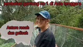 Jembatan gantung kawah Rengganis Bandung || jembatan ini paling panjang se-Asia tenggara😱😱