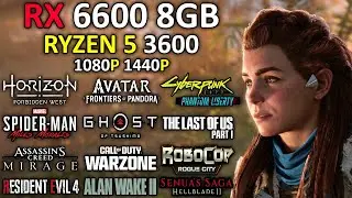 RX 6600 + RYZEN 5 3600 | Test in 25 Games | 1080p - 1440p | Still Best Combo? | in Mid 2024
